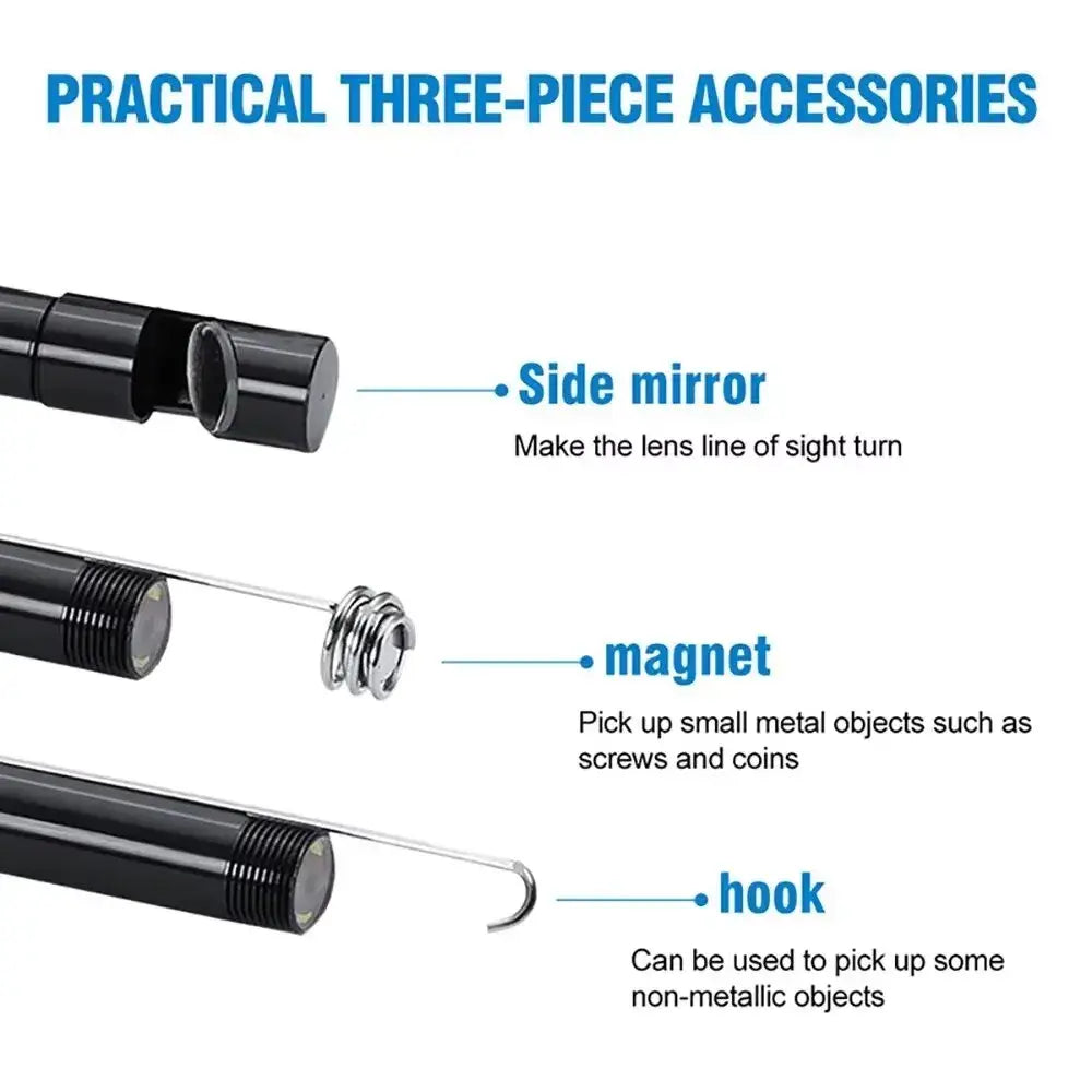 5.5/7.0MM TYPE-C Endoscope Camera 6 LEDs Adjustable USB OTG Android Flexible Inspection Borescope Cameras for Phone PC