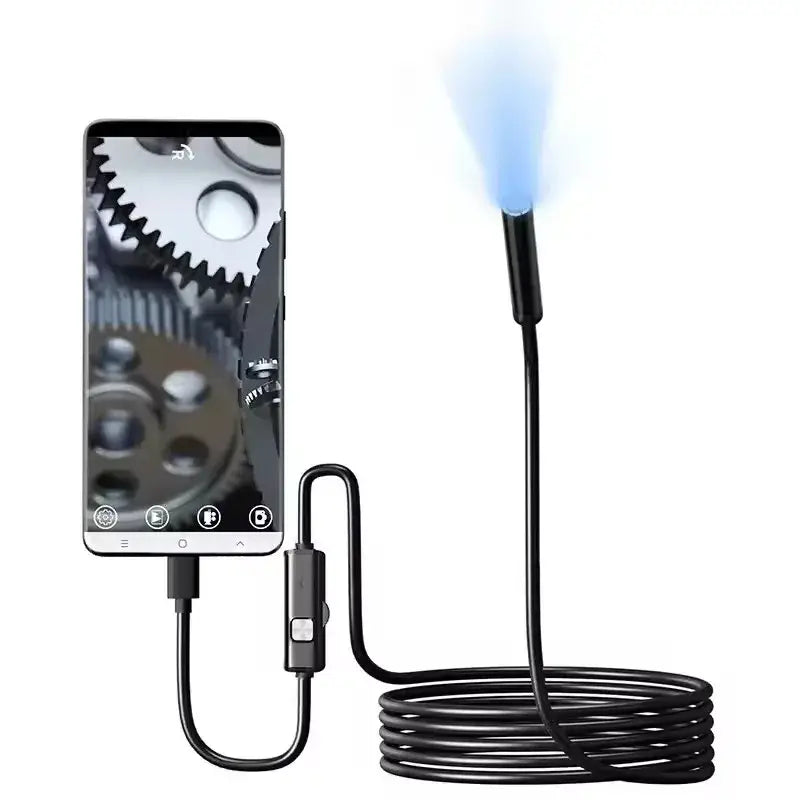 5.5/7.0MM TYPE-C Endoscope Camera 6 LEDs Adjustable USB OTG Android Flexible Inspection Borescope Cameras for Phone PC