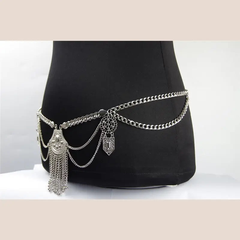 Exaggerated Alloy Body Chain for Beach Bikini