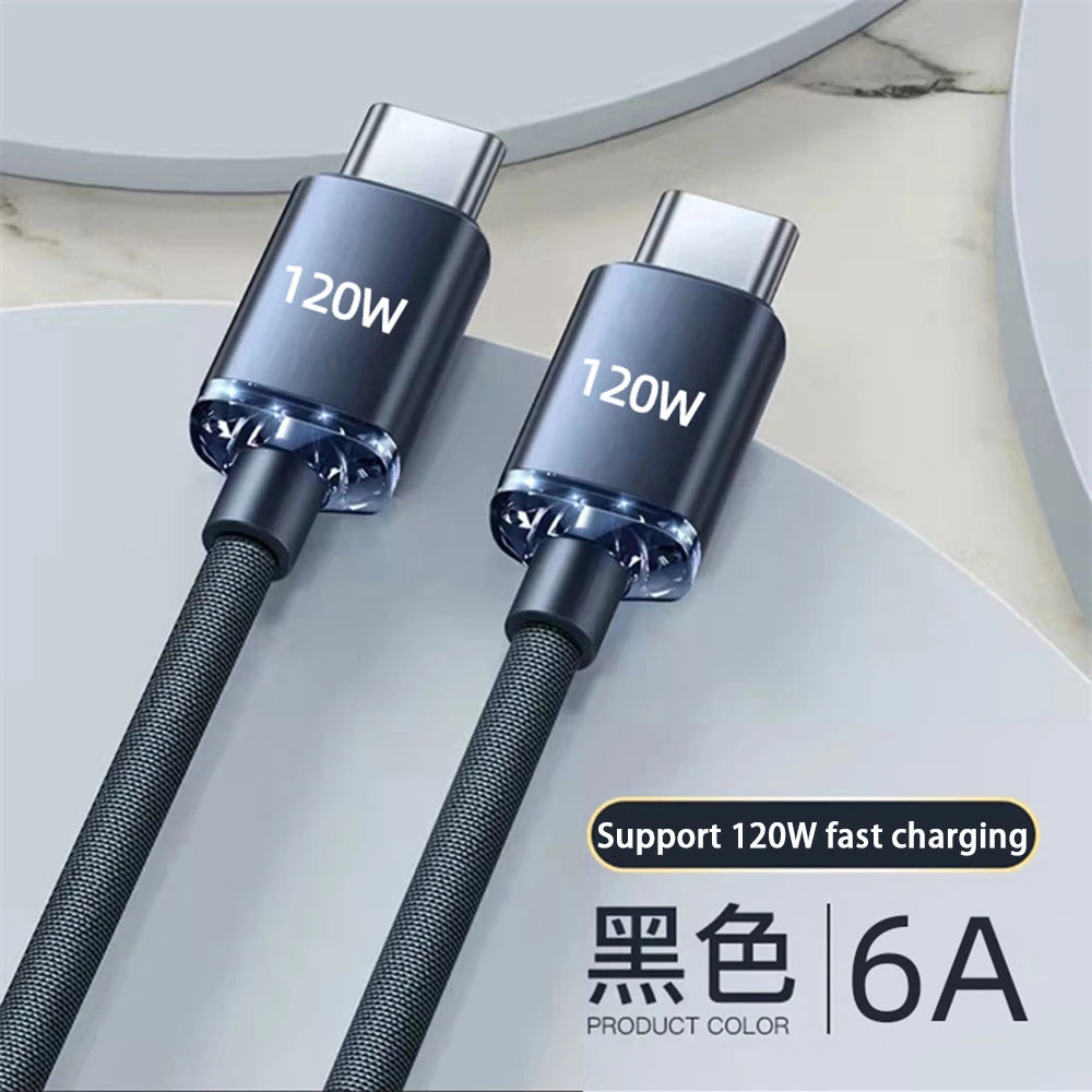R&z -  Type C to Type C Fast Charging Cord USB C Quick Charge Phone Cables For Samsung Xiaomi Huawei Realme