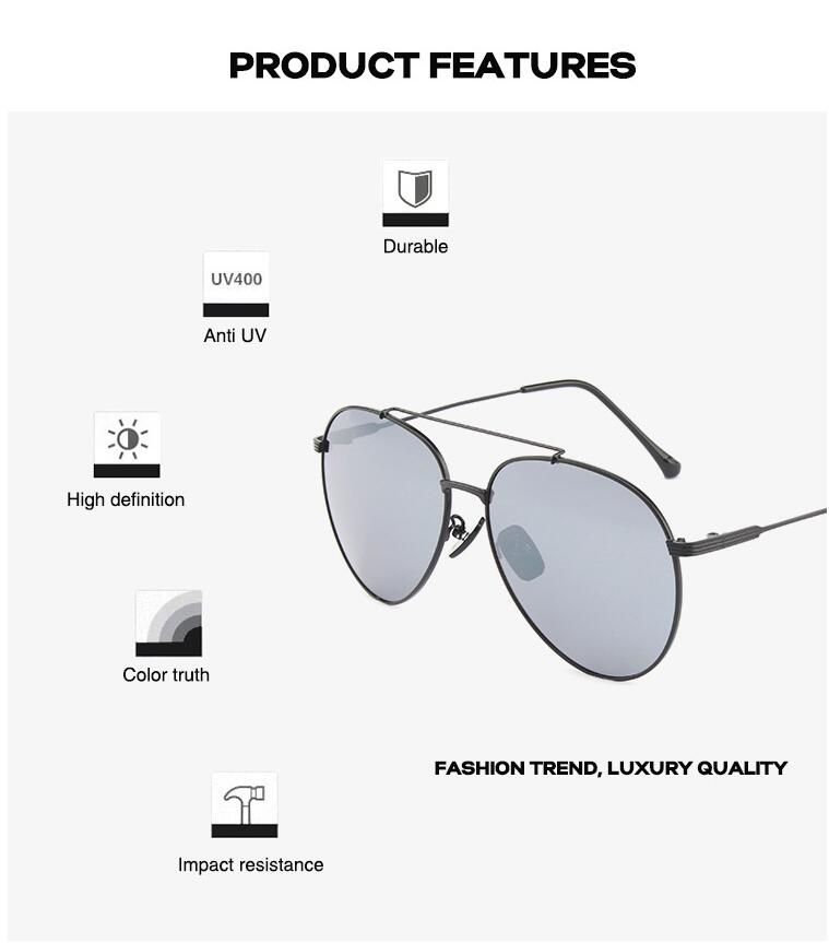 R&z - Metal Polarized Sunglasses W1189