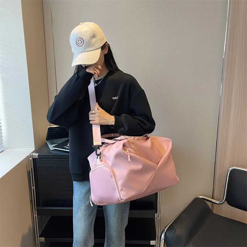 Fitness Bag Female Multi-functional Dry-wet Separation Movement Water-proof Travel Bag Yoga Bag Large-capacity Travel Bag Man