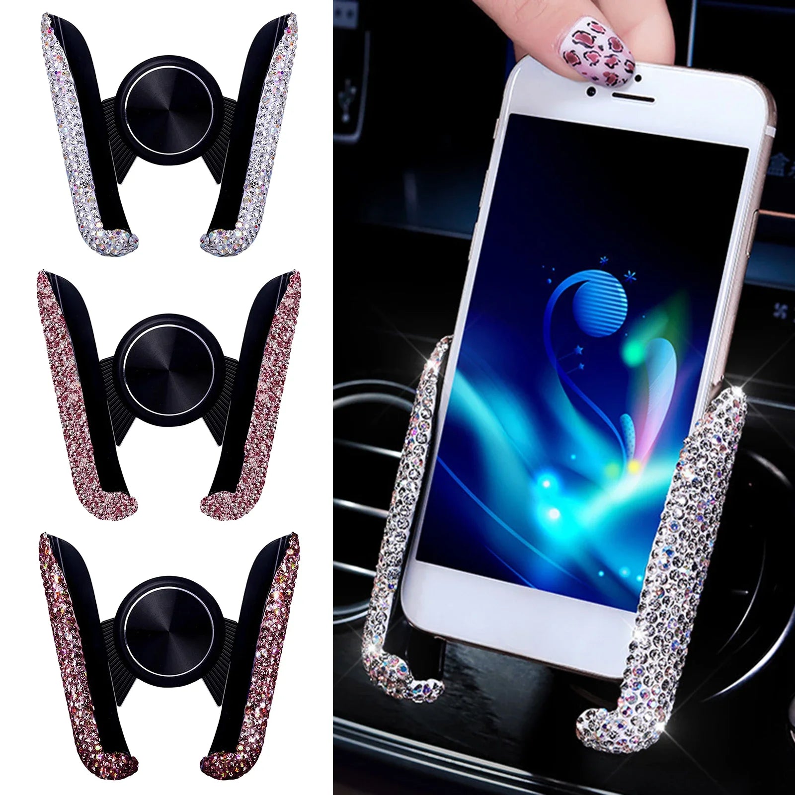 R&z - Phone Holder Women Diamond Crystal