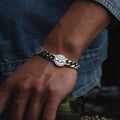 One Piece Ace Bracelet Anime Peripheral Fashion Personality Wristband Men Daily Wear Jewelry Birthday Gift Wholesale