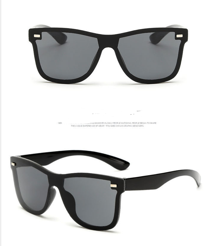 R&z - Sunglasses with Integrated Reflective Mirror"