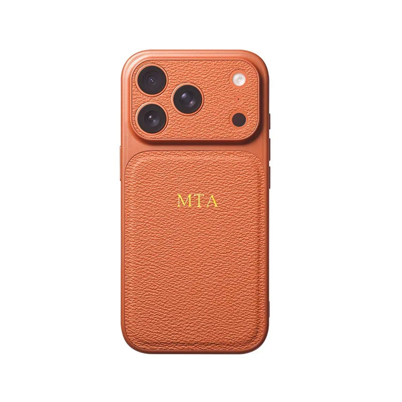 Personalise Gold Silver Initials Letter Leather Case For iPhone 15 14 13 17 Pro Max 14 16 Plus 17 Air Luxury Lens Protection Cas