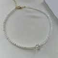 Fashion Tassel Chain Pendant Necklace For Women Boho Transparent Crystal & Imitation Pearl Chain Jewelry Valentine’s