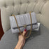 Fashionable Chain Crossbody Bag for Women - Grey