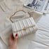 Fashionable Chain Crossbody Bag for Women - White