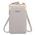 Fashionable Women’s Messenger Bag with Lock Wallet - Grey - Women’s Bags