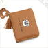 Fashionable Women’s Short Wallet with Footprint Design - Brown - Wallets