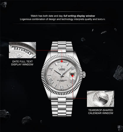 R&amp;Z Cadisen Automatic Men’s Luxury Watch – Silver