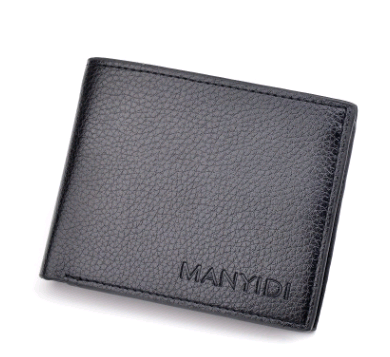 Men's Short Wallet - Stylish Crocodile Texture Leather