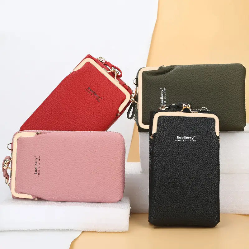 Fashionable Women’s Messenger Bag with Lock Wallet