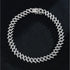Full Diamond Inlaid Necklace - Trendy Statement Piece - 287 Silver