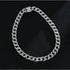 Full Diamond Inlaid Necklace - Trendy Statement Piece - 293 Silver