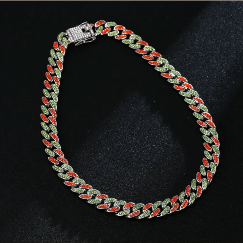 Full Diamond Inlaid Necklace - Trendy Statement Piece