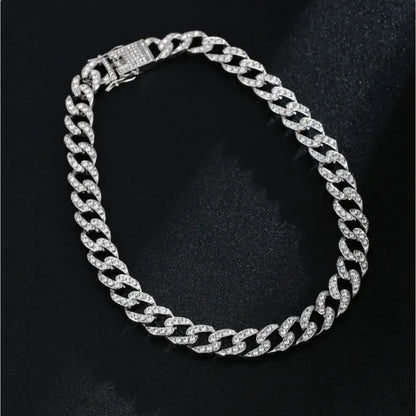 Full Diamond Inlaid Necklace - Trendy Statement Piece