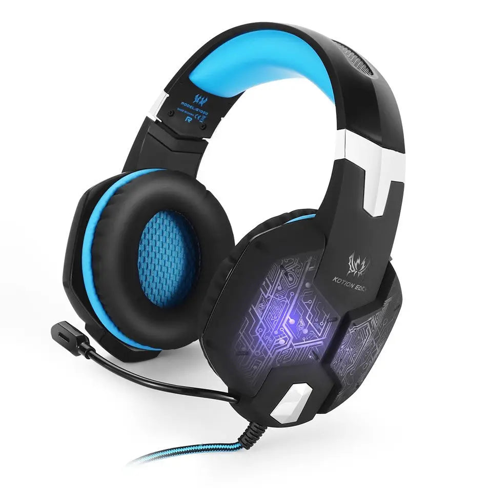 G1000 Gaming Headset with Microphone for PC - Blue
