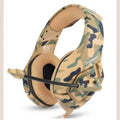 Gaming Headset with Microphone and Deep Bass Audio - ArmyGreen
