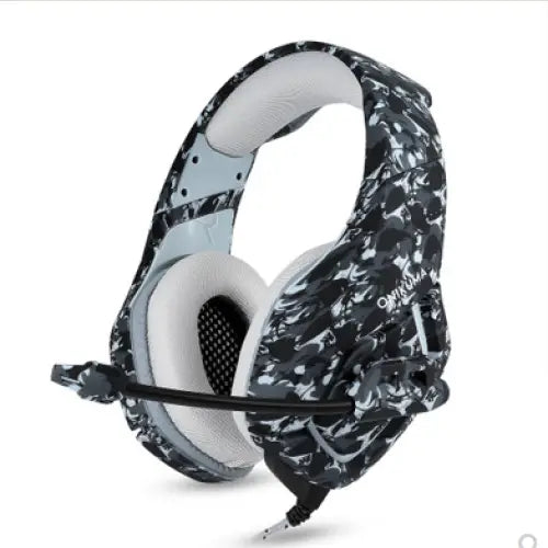Gaming Headset with Microphone and Deep Bass Audio - Black