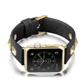 R&z - Genuine Leather Punk Sport Watch Band with Studs