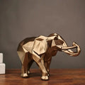 Geometric Faceted Elephant Home Decor Creative Gift - Antique Copper