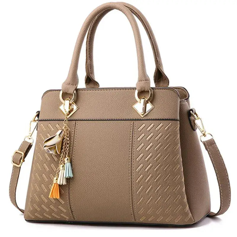 Gusure Luxury Handbag Women Crossbody Bag with tassel hanging Large Capacity Female Shoulder Bags Embroidery Tote Sac