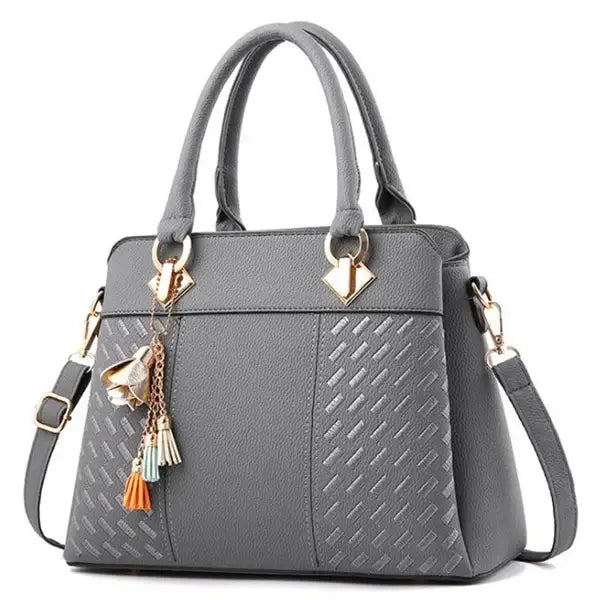Gusure Luxury Handbag Women Crossbody Bag with tassel hanging Large Capacity Female Shoulder Bags Embroidery Tote Sac