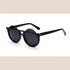 Half-Round Cat Eye Sunglasses - Black frame green gradient