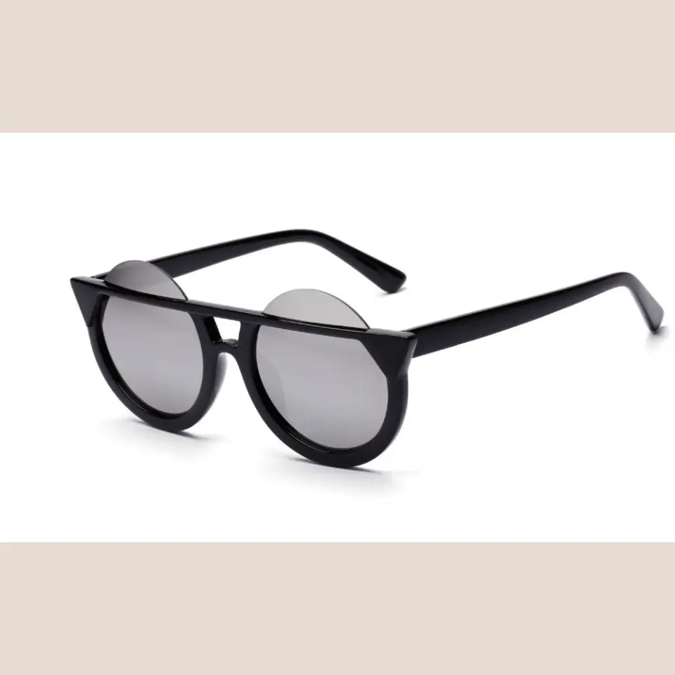 Half-Round Cat Eye Sunglasses - Jelly powder
