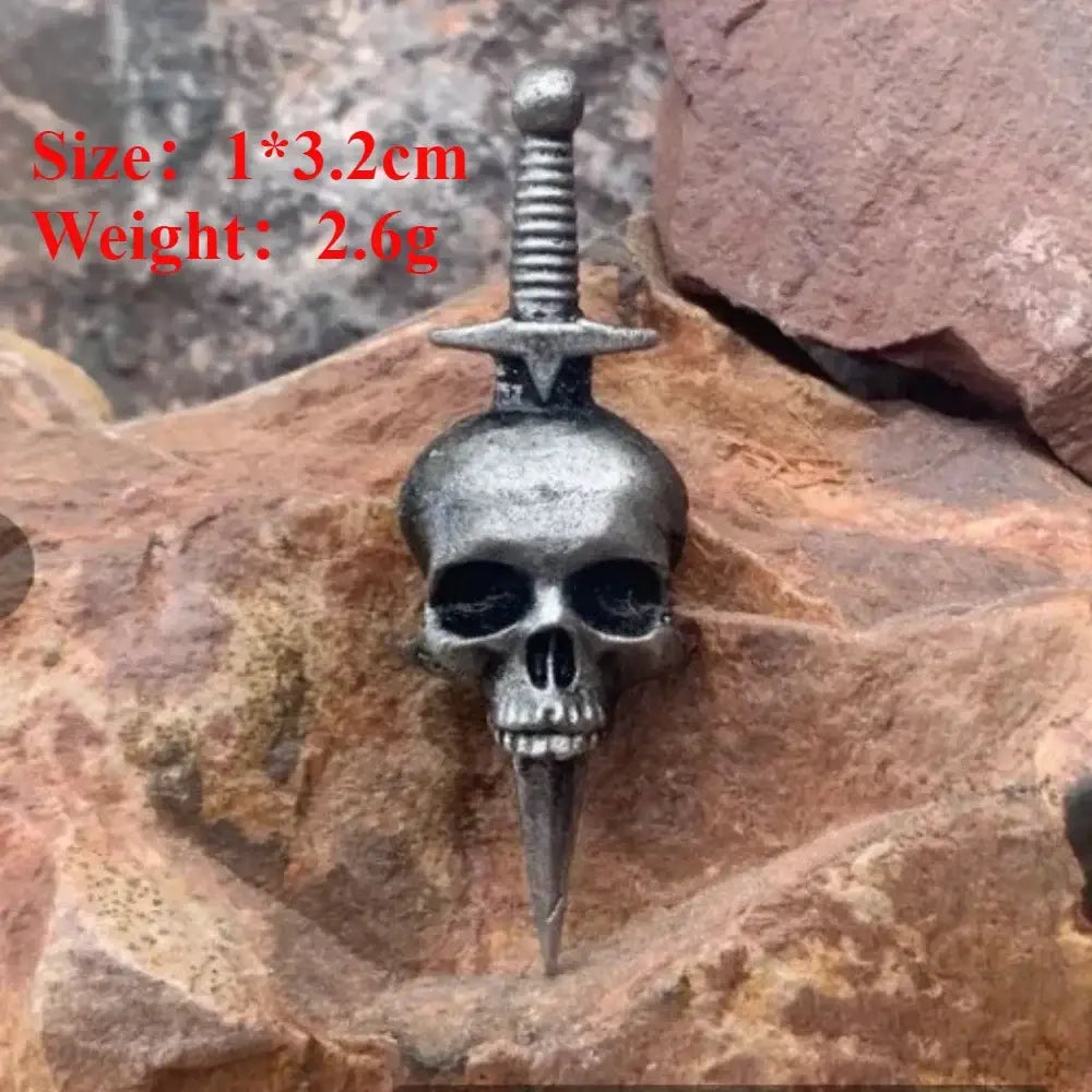 Halloween Skull Pin Punk Skeleton Badge Gothic Brooch for Jewelry Accessory Gifts Wholesale - B