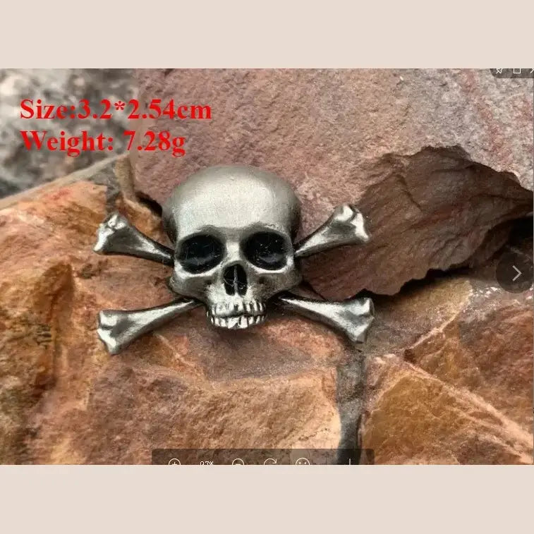 Halloween Skull Pin Punk Skeleton Badge Gothic Brooch for Jewelry Accessory Gifts Wholesale - D