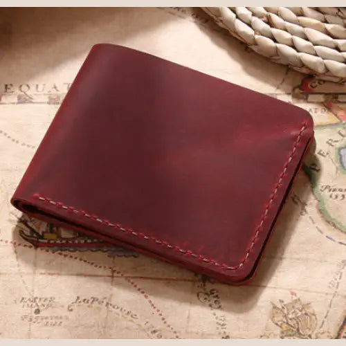 Handmade Genuine Leather Retro Wallet for Men