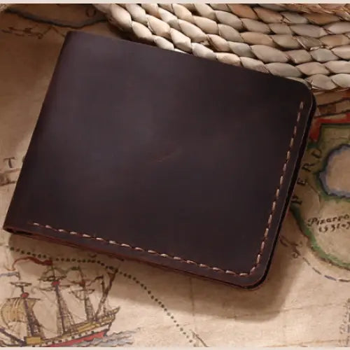 Handmade Genuine Leather Retro Wallet for Men