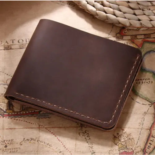 Handmade Genuine Leather Retro Wallet for Men