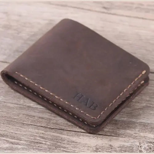 Handmade Genuine Leather Retro Wallet for Men