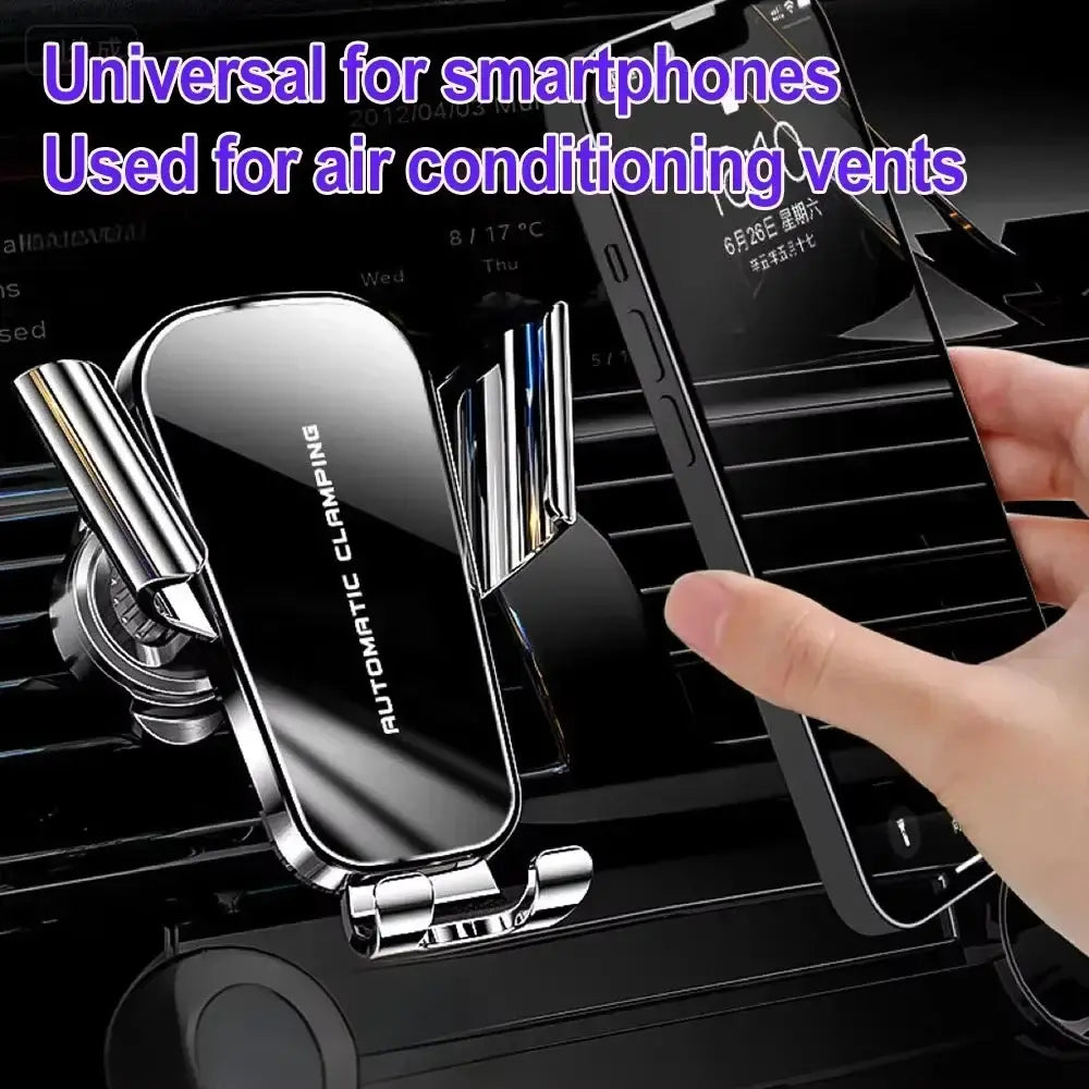 R&z - Holder Car Air Vent Clip Mount Mobile Cell Stand Smartphone GPS - black