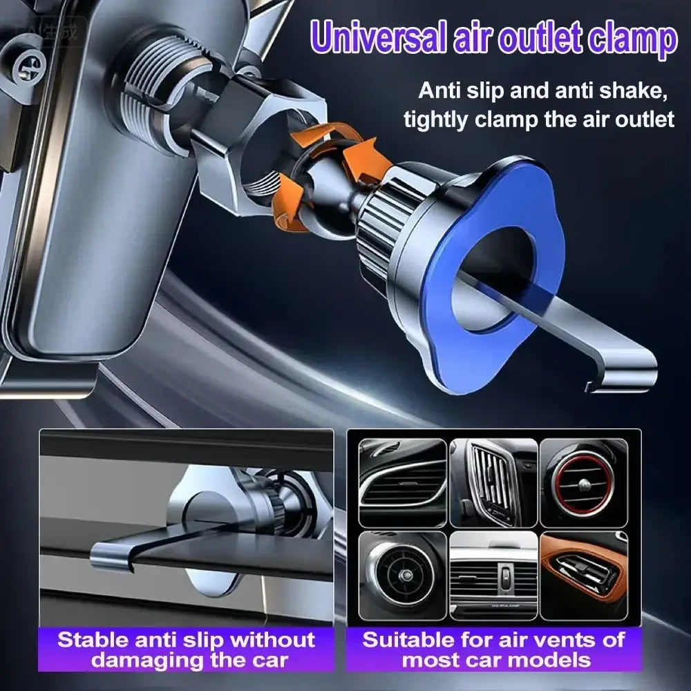 R&z - Holder Car Air Vent Clip Mount Mobile Cell Stand Smartphone GPS - black