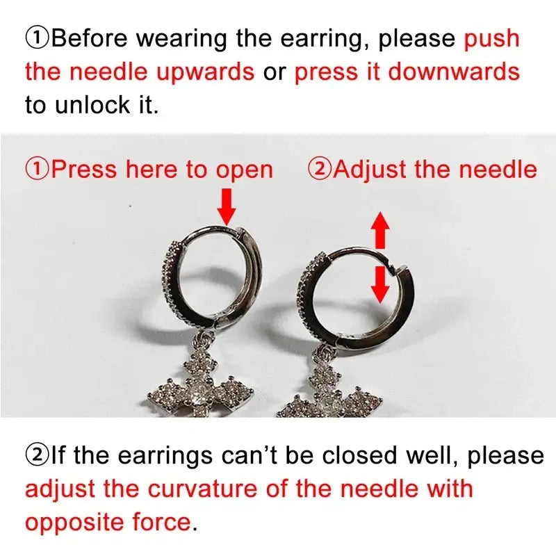 Huitan Classic Design Women Hoop Earrings Full with Princess Square CZ Simple and Elegant Female Accessories Versatile