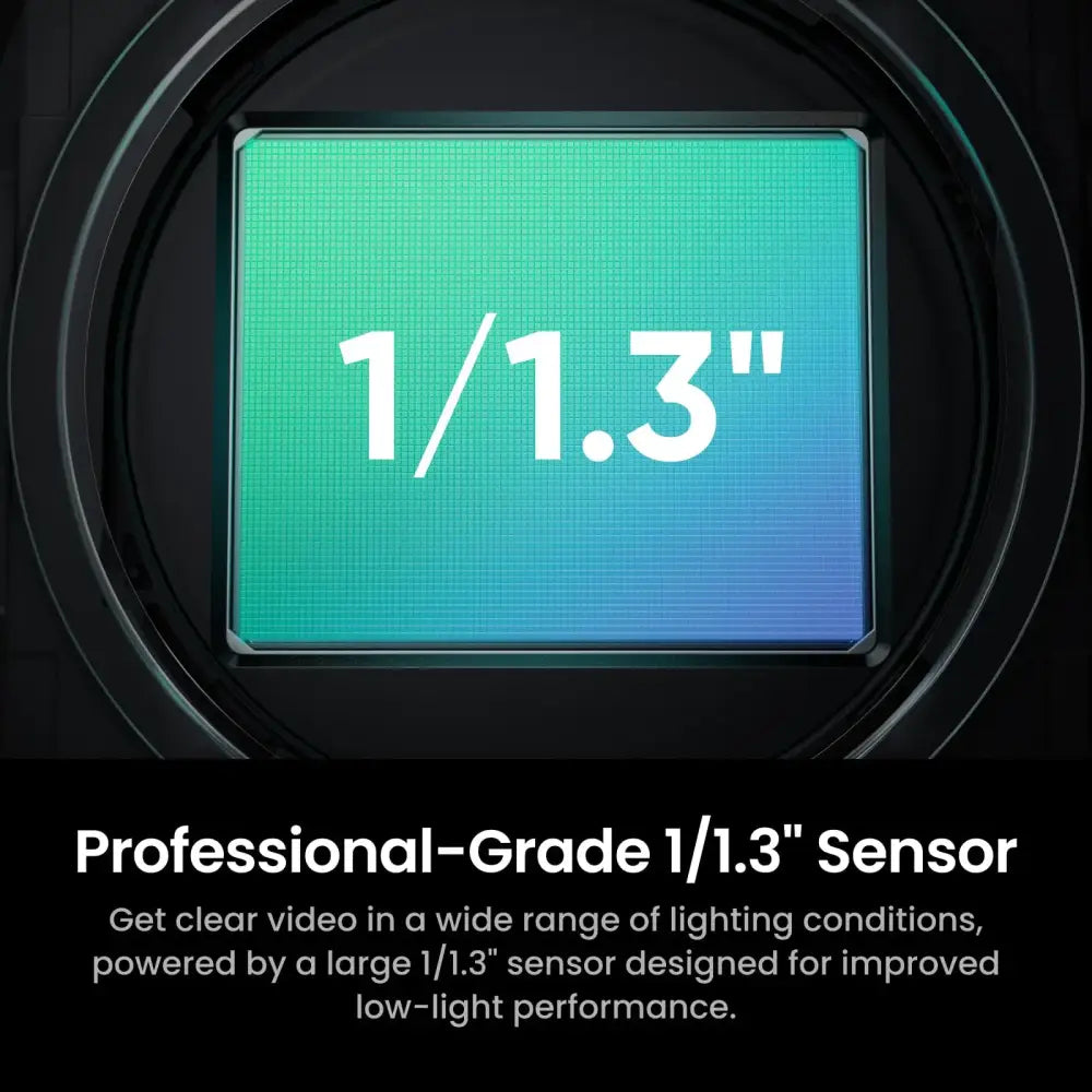 Insta360 Link 2 Pro 4K PTZ Webcam for PC/Mac with 1/1.3’’ Sensor Low-Light AI Tracking HDR Directional Noise-Canceling