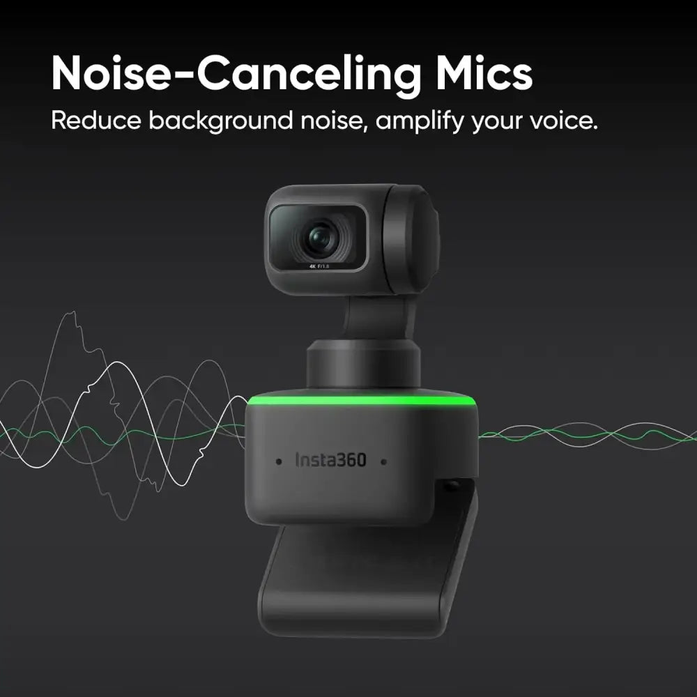 Insta360 Link Official Sticker Kit - PTZ 4K Webcam With 1/2’’ Sensor AI Tracking Gesture Control HDR Noise-Canceling