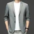 R&z - Jackets Solid Business Casual Suits Coats Male Slim Elastic Blazers Jackets Clothing 4XL - Dress Shirt