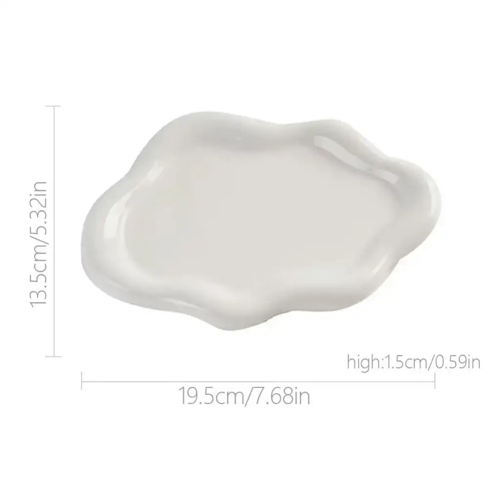 Jewelry Storage Tray Creative Cloud Shapes Plastic Trays Electroplated Jewelry Earrings Ring Display Plates Photo Props