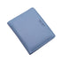 Light blue faux leather korean letters slim wallet with subtle stitching and charm infinite branding