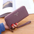 Large Capacity Casual Ladies Wallet with Lychee Pattern - Purple - Wallets