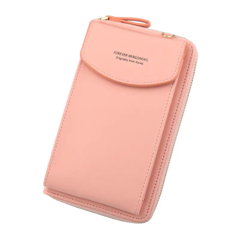 Large Capacity Women's Wallet in Peach