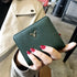 Leather Mini Coin Purse - Women’s Short Folding Wallet - Green - Wallets