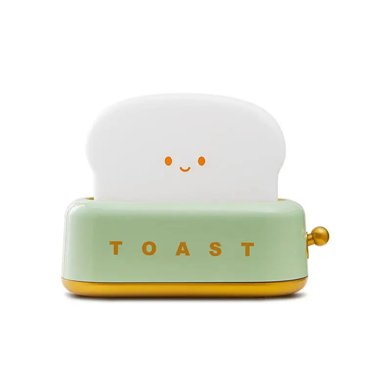Creative LED Bread Machine Night Light with USB Charging - Green