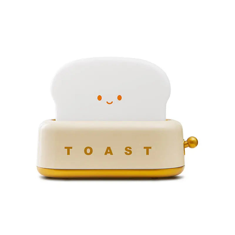 Creative LED Bread Machine Night Light with USB Charging - Yellow